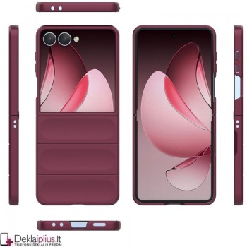 Magic Shield plastikinis dėklas- bordo spalvos (Samsung Galaxy Z Flip 7)